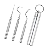 304 Стоматологическая зубная стоматолога из нержавеющей стали Dental Dental Set Seat Tool Clear Care Portable Portable
