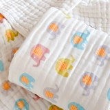 Детское марлевое хлопковое банное полотенце, мультяшное одеяло для новорожденных