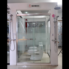 Душевой экран 中山玛莎淋浴房 浴室隔断 简易移门屏风一字形扇形 新款ms26002