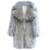 QINS home 2018 mùa đông mới bằng đá cẩm thạch cáo lông dệt lông dài nữ phiên bản Hàn Quốc của áo khoác nữ - Faux Fur