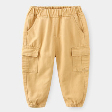 детские штаны 新款儿童加绒工装裤秋冬款童装休闲裤宝宝加厚长裤男童裤子束脚裤