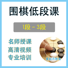 Китайские облавные шашки 围棋学习视频教程 低段班升段 1-3段课程提高班培训综合教材儿童