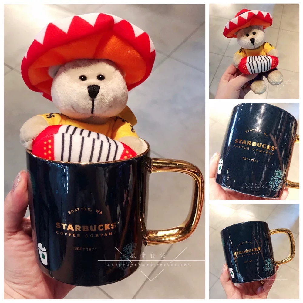 Starbucks, летний кофе лама, стекло со стеклом, 2020, с маленькими медведями