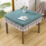 Столовый капюшон Сифанг, квадратная скатерть Маджонг Маленькая Свежая Кружевая Кружевая Восемь Бессмертная столовая пыль, покрытая тканью