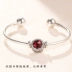 Chính hãng Pandora Pandora LOGO Vòng khóa mở Vòng đeo tay nữ 925 Sterling Silver Base Bracelet Nữ 596477 thạch anh tóc đen Vòng đeo tay Cuff