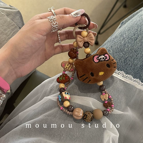 Moumou Studio Plush Girl Cat Cazhu Мобильные телефоны Цепочка мобильных телефонов Цифровой Lanyard Creative Penden