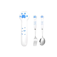 304 Cat Claw Blue Cround Spoon/Fork/Box Ceramics меч
