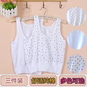 Áo nỉ nam và trung tuổi áo cotton nữ cotton không tay chạm đáy đồ lót ông già mùa hè cộng với size to béo