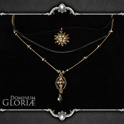 taobao agent Gloria ｜ Yuyue Fanxing Retro Personality Fashion Gothic Pench European and American Palace Palace necklace
