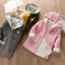 Áo khoác bé gái mùa thu đông 2017 áo len mùa đông kiểu mới nước ngoài và áo len trẻ em cashmere trùm đầu ấm áp áo dạ trẻ em Áo khoác