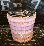 Креативная металлическая модная лампа, пепельница, новая коллекция, инкрустировано бриллиантами