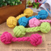 New Candy Color Pet Cotton Rope Dệt Dumbbell Ball Dog Toy Molar Cắn Mèo Đồ chơi Đồ chơi - Mèo / Chó Đồ chơi xương đồ chơi cho chó Mèo / Chó Đồ chơi