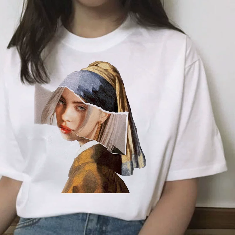Футболка мужская Billie Eilish Bili Elish, короткий рукав, летняя периферийная персонализированная печать