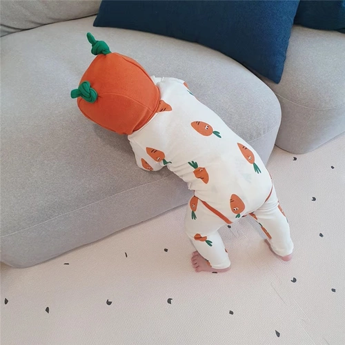 Брендовая морковная комфортная пижама, комплект, детский пуховик, 2019