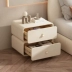 Bàn đầu giường thông minh gỗ nguyên khối sang trọng hiện đại tab đầu giường lưu trữ đa chức năng sạc khóa vân tay để phòng ngủ
