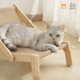 喵仙儿 Когтеточка для кошек из сизаля, когтеточка для кошек, стул из массива дерева, кошачье гнездо, износостойкая и нелиняющая игрушка для кошек, диван для кошек
