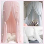 Ins gió Hàn Quốc retro Công chúa muỗi giường lưới pendant mặt dây chuyền trang trí giường trẻ em sách tín dụng vòm tròn giường - Bed Skirts & Valances rèm treo giường ngủ