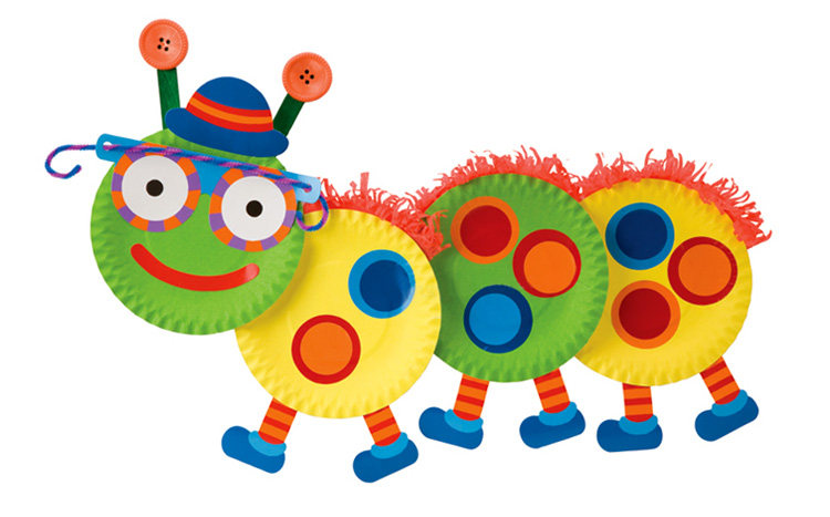 幼儿园手工材料 10个装diy圆形手工彩色纸盘 创意美劳区域材料