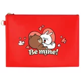 Line friends, мультяшная портативная косметичка, маленькая сумка клатч, кошелек, сумка-органайзер, пенал, Южная Корея