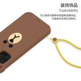 Apple, трехмерный мультяшный силиконовый совместимый чехол для телефона, защитный чехол, iphone, 15promax, 13/14