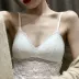 Ren ống trên cùng áo yếm nữ mỏng Áo ngực cô gái Pháp không có vòng thép mỏng tam giác cúp ngực mùa hè - Ống