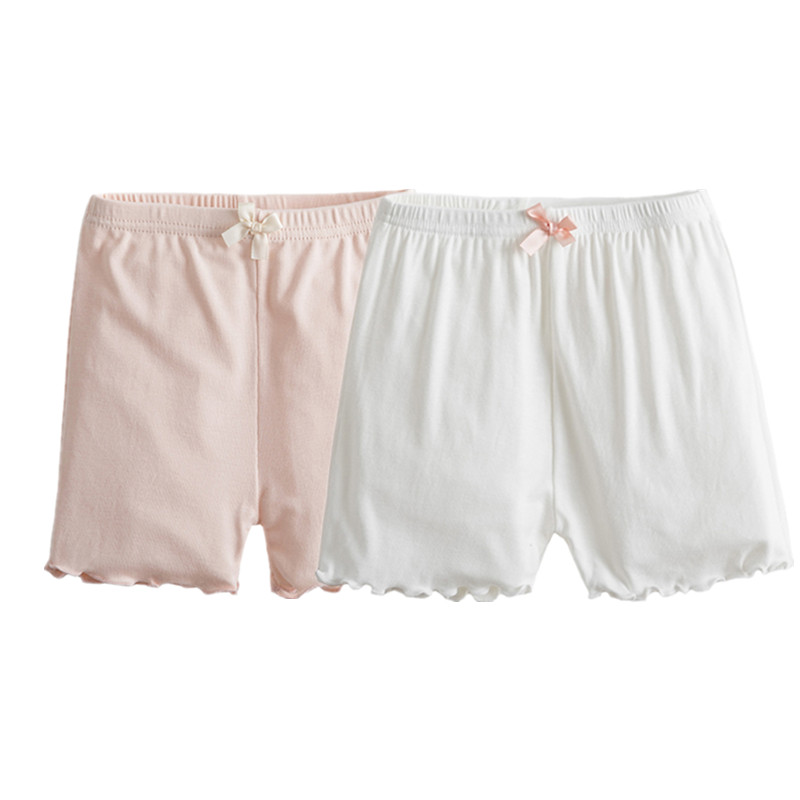 Pink + White (Safety Leggings)summer wear children Short sleeve T-shirt girl 2020 summer Boy baby Korean version pure cotton Splicing Long sleeve Cartoon jacket