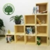Tủ sách gỗ cho trẻ em gỗ thông đơn giản hiện đại tủ sách giá sách kết hợp miễn phí với cửa trường tiểu học tủ gỗ cửa tủ lưới - Buồng tủ quần áo em bé Buồng