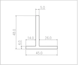 Brzhifi -95 мм Quad405 Выделенный алюминий T -типа (одна пара цены)