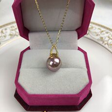 Морская раковина 新品迪奥款925银镶钻贝珠吊坠天然海水母贝挂坠精致女非养殖珍珠