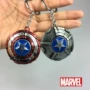 Phim hoạt hình anime Marvel xung quanh The Avengers Captain America Lá Chắn Keychain Mặt Dây Keychain hình sticker đồ ăn