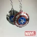 Phim hoạt hình anime Marvel xung quanh The Avengers Captain America Lá Chắn Keychain Mặt Dây Keychain