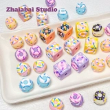 Милый пончик, браслет из бисера, аксессуар с аксессуарами, ручная роспись, DIY