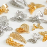 Суббочность двойной слой с буровой сказкой, выдолбленной изысканной бабочки любовные крылышки подвеска