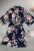 New silk áo ngủ nữ mùa hè sexy kimono tie băng lụa in đồ ngủ ngắn tay áo mỏng bên ngoài hàng loạt áo choàng tắm áo choàng đầm ngủ nữ Night Robe