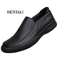 sneaker nam Lớp da thứ nhất Senda nam mũi tròn trượt ngoài trời giày thường đế chống mài mòn chống đá ngón ngoại thương cỡ lớn giày thể thao gucci