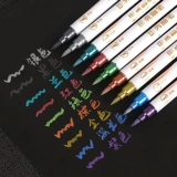 10 Цвет мягкий цвет головы красивая ручка с двойной металлической живопись