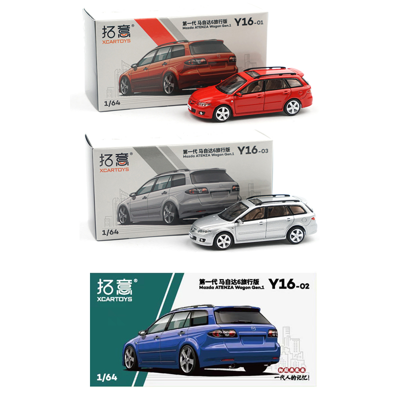 XCarToys 1:64 Mazda ATENZA Wagon Gen1 Silver / Red /Blue