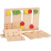 Montessori Montessori dạy trẻ mầm non hỗ trợ trò chơi ba màu Trẻ sơ sinh 1-3 tuổi cảm nhận các khối xây dựng đồ chơi - Đồ chơi giáo dục sớm / robot