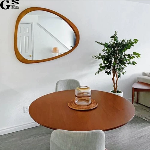 Умный настенный декор для ванной комнаты, ретро зеркало, в американском стиле