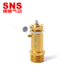 SNS Shenchi Công cụ khí nén Van an toàn Van giảm áp tác động trực tiếp Full Copper BV-01 02 03 04 - Công cụ điện khí nén máy nén khí cao áp mini Công cụ điện khí nén