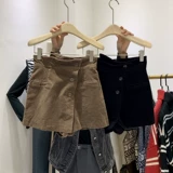 Южнокорейский демисезонный модный товар, вельветовая юбка, шорты, высокая талия