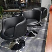Dễ thương máy tính phân cắt tóc trường tiểu học salon tóc lưới màu đỏ ghế đồ nội thất ban công trà hình trái tim vải viết ghế - Hair Salon / Nội thất làm đẹp