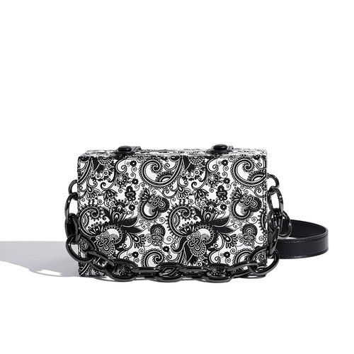 Коробка, сумка через плечо, модная сумка на одно плечо, коллекция 2023, из натуральной кожи