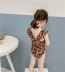 Mùa hè 2019 phiên bản mới của Hàn Quốc cho bé gái Đồ bơi nhanh khô xù cho bé Bộ đồ bơi một mảnh da báo - Bộ đồ bơi của Kid đồ bơi nàng tiên cá cho bé Bộ đồ bơi của Kid