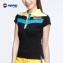 Pepsi thể thao áo polo nữ đích thực 2018 hè ngắn tay cotton giản dị ve áo áo polo họa tiết