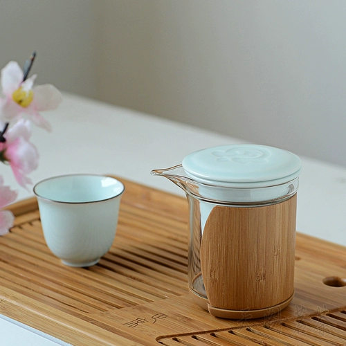 Xiangfu Leyou Cremony Cup Green Shadow Cup Strance Cup Once Cup Glass Travel Teabe Tea Steel Tea Solo Music Fortune Single Tea Cup