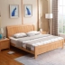 Đơn giản, đơn giản kinh tế giường gỗ cho thuê phòng mới phong cách Trung Quốc 1,5m hiện đại tối giản phòng ngủ chính 1,8 m giường đôi đơn 1,2 - Giường Giường