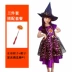 Trẻ em trang phục Halloween bé gái cos hóa trang hiệu suất phù thủy công chúa váy phù thủy nhỏ trình diễn trang phục 