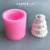 CANDLE.LAB | Bánh ba chiều Tự làm hương liệu thạch cao nến thơm lan tỏa khuôn làm bằng tay silicone 16 khuôn nhựa làm bánh Tự làm khuôn nướng