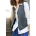 Hạnh phúc nhà cao cấp phong cách đơn giản retro ấm cashmere đan V-Cổ ngắn đơn ngực vest quần áo của phụ nữ Áo vest